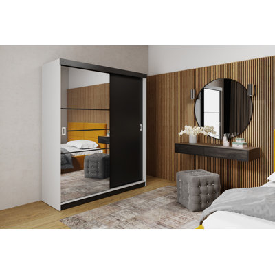 Bouzov 2 Door Solid + Manufactured Wood Wardrobe