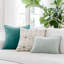 Coral Bay Pale Blue 22x22 Throw Pillow