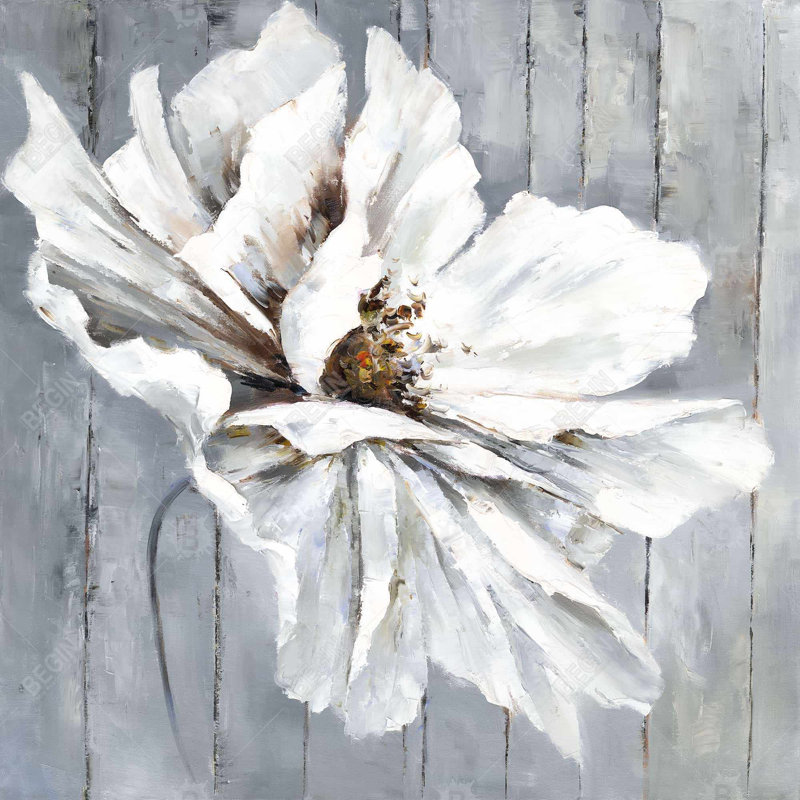 " Flower On Wood "