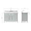 Ensemble de meuble-lavabo simple 49 po Blazier-1582782214