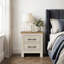 Limestone 2 Drawer Bedside Table-1702841899