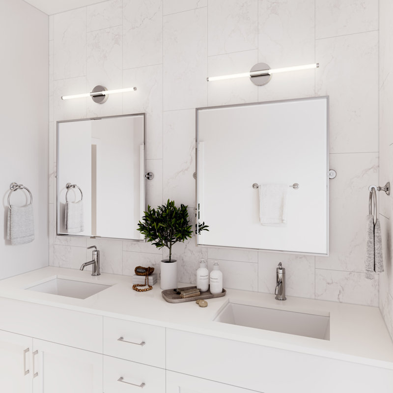 36" Polished Chrome Dimmable LED Vanity Light