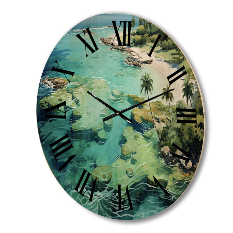 Très grande horloge murale Caraibe, Moyenne