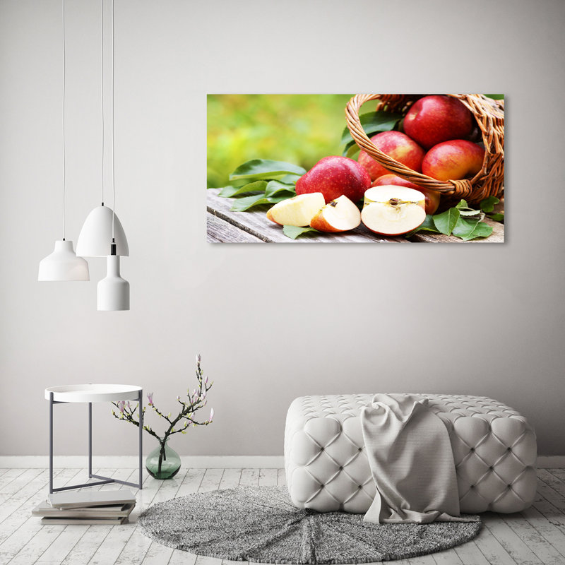 Apples In The Basket - Wrapped Canvas Print