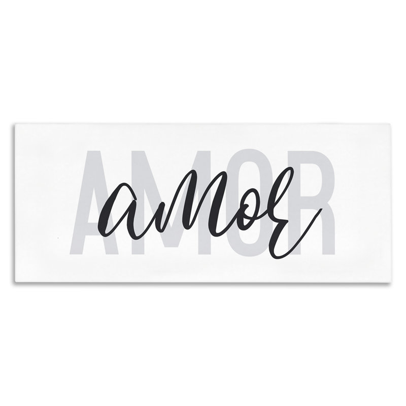 Art mural Amor con Diseño Minimalista par Wild Apple Portfolio, H 10 po x l 24 po