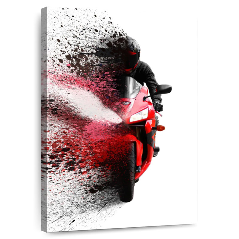 Mehar Fading Motorcycle, 51" H x 34" W