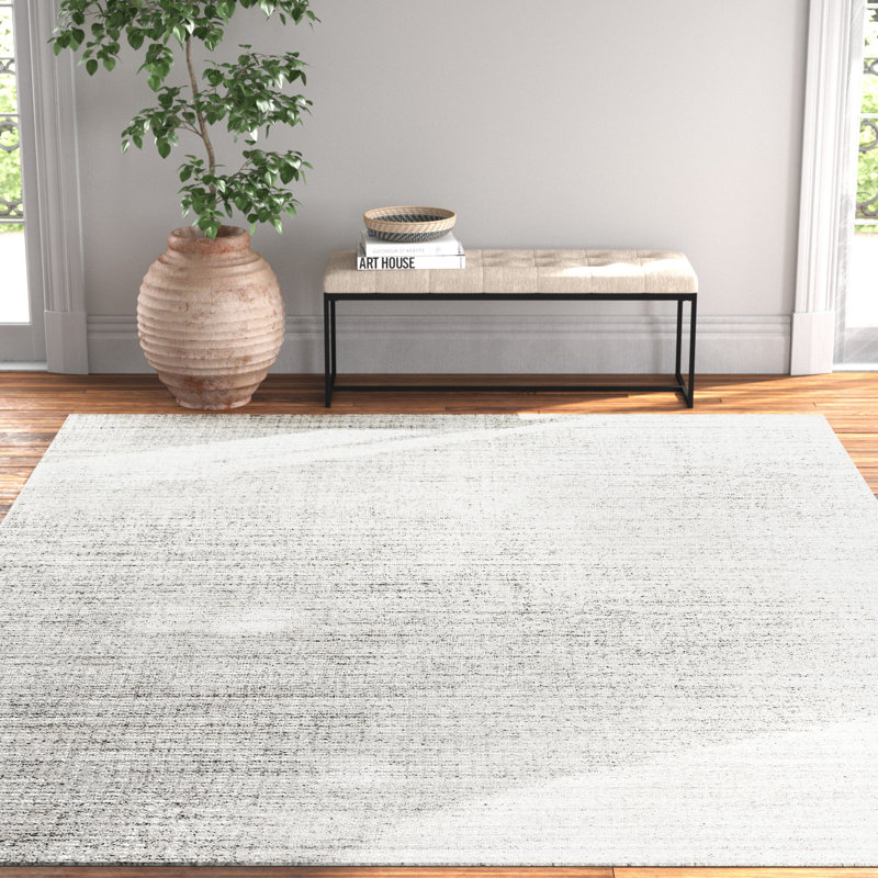 Lilah Hand Knotted Viscose Indoor Rug, Rectangle 4' x 6'