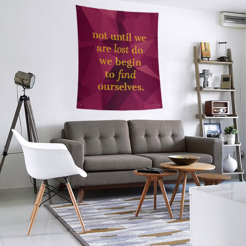 Tapisserie de polyester en faux-pierre pour trouver un devis, H 60 po x l 51 po, Spinelle / or