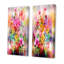 «Vintage Multicolicol Spring Flowers VII», ensemble de 2 impressions sur toile-1093613681-1093613682