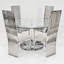 Kipp 2 -Person Glass Dining Set