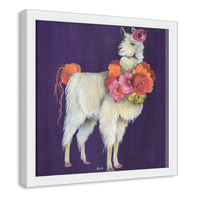 Art sur toile little, H 13 po x l 13 po x P 1,18 po, Cadre blanc