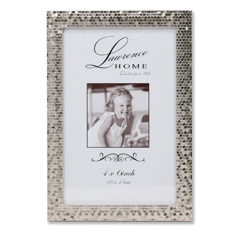 Cadre photo Ried Shimmer, Argent, 4 po x 6 po