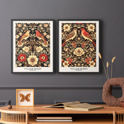 WM MORRIS Series CCCLXVII-Premium Framed Print -Ready to Hang - No Nails Required - No Nails Required