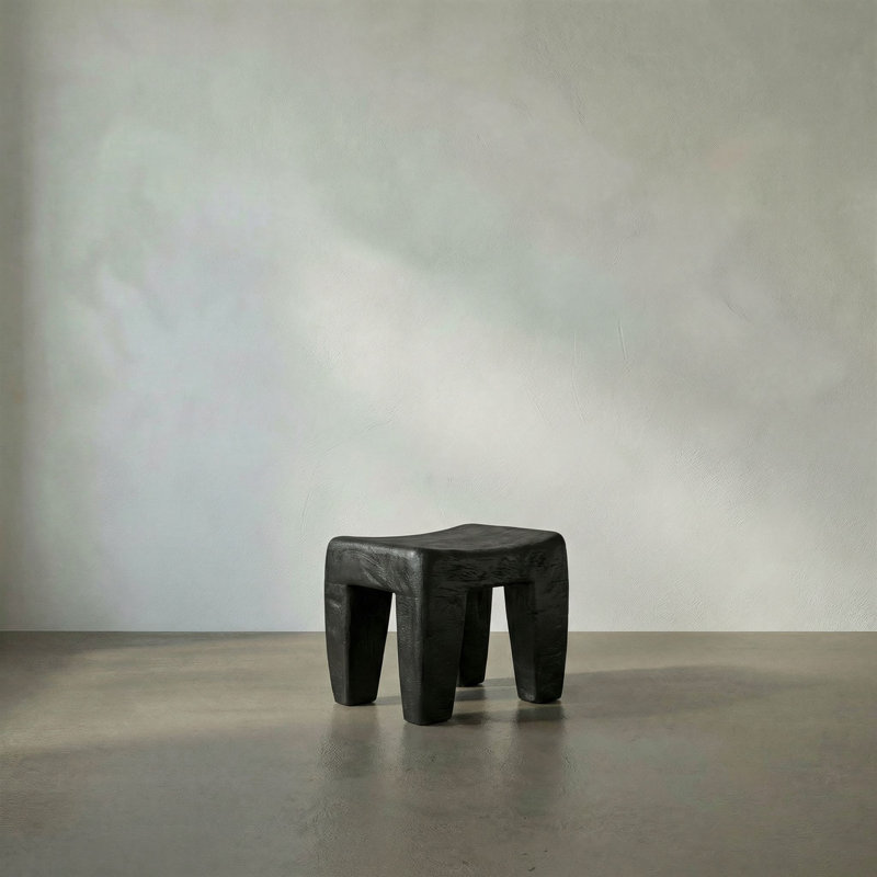 Sumo Accent Stool, Black