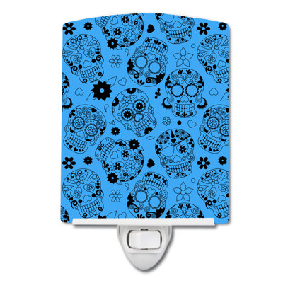 Day of the Dead Ceramic Night Light