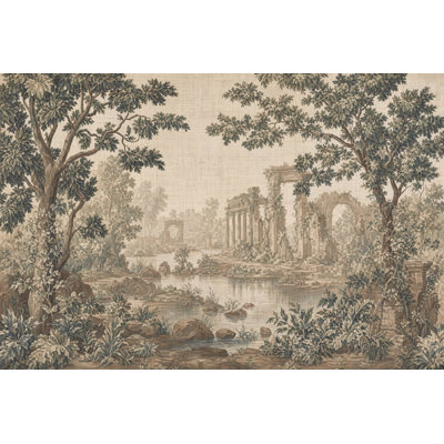 Papier peint classique ruines romaines