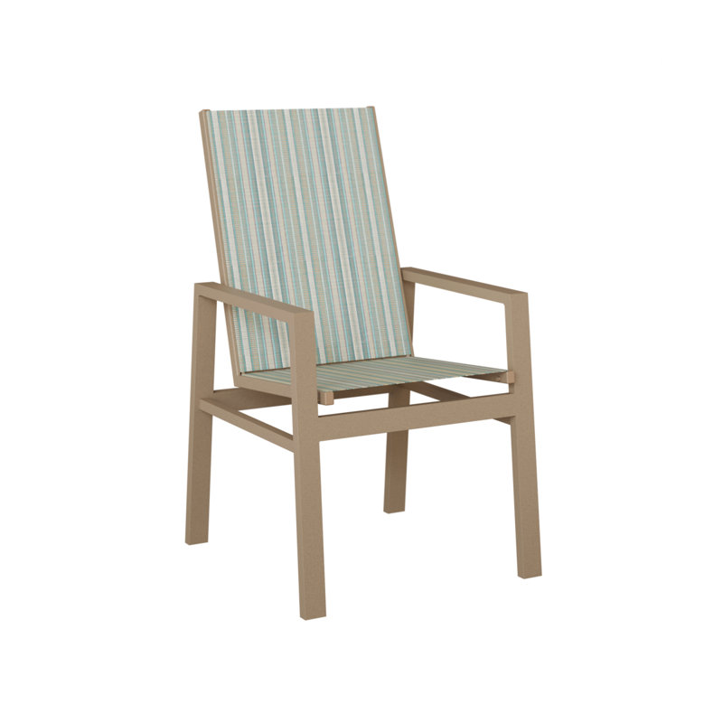 Chaise de salle à manger Berlin, Chêne veiné de bois, Spa à rayures Windsor
