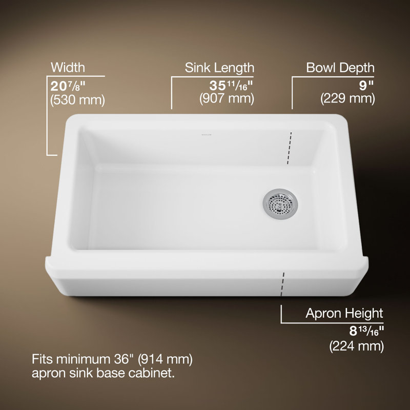 Riverby Undermount Single-Bowl Farmhouse Workstation Kitchen Sink With Tall Apron, White