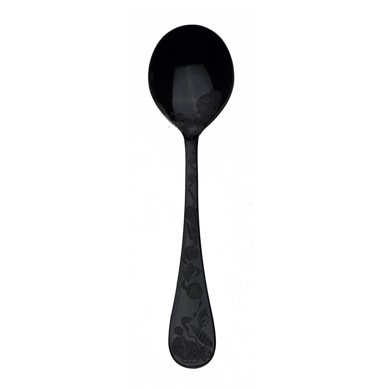 Venere Stainless Steel Soup Spoon, Oro-nero