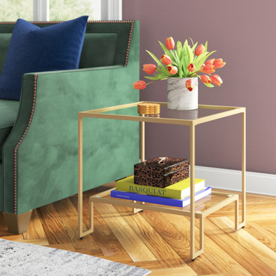 Heaton Glass Top End Table