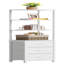 172cm H x 38cm W Metal Corner Bookcase-1561872800