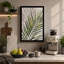 Palm Fronds Geometric Botanical 1 Piece Wrapped Canvas Wall Art-1577603023-1577603062