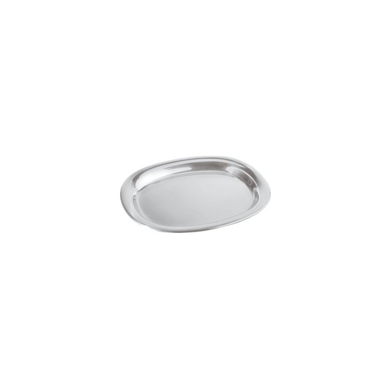 Alessi Jasper Morrison Stainless Steel Tray, Mirror Polished, 13.8"