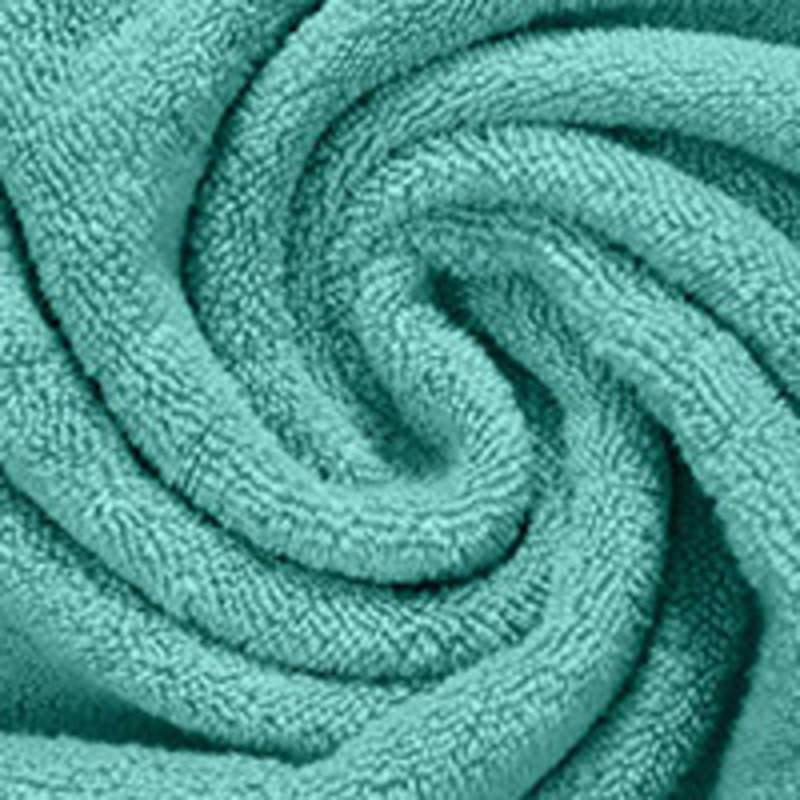 Ensemble de serviettes de bain 100% coton 100% coton Zel Twist Hazel de Home Weavers, 16 po x 24 po (2), 27 po x 54 po (1) (1 ensemble de bain, 2 serviettes de toilette), turquoise