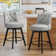 Arleine Swivel 26.7'' Upholstered Counter Stool