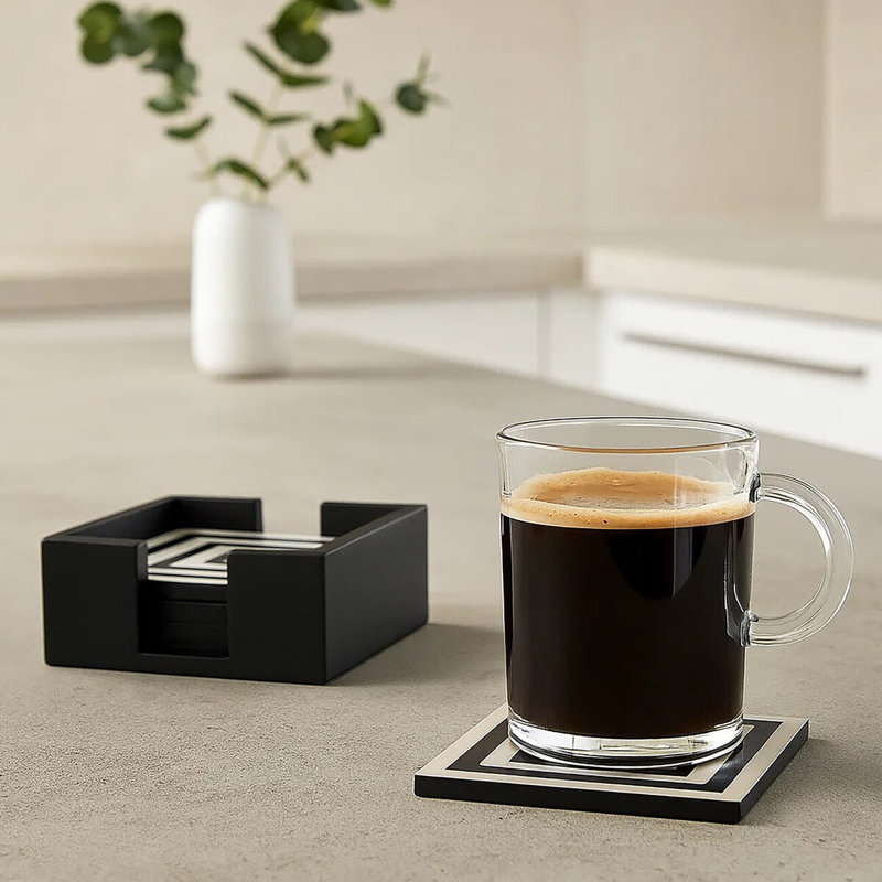 Square 4 Piece Coaster Set