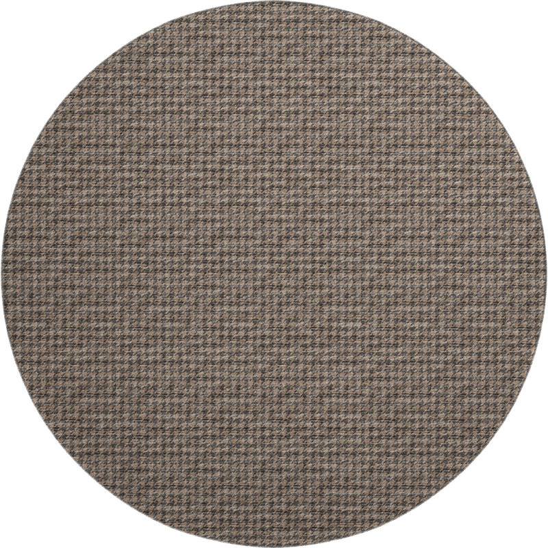 Tapis chocolat de qualité supérieure lavable à la machine Paullette AMF137, Rond 8 pi