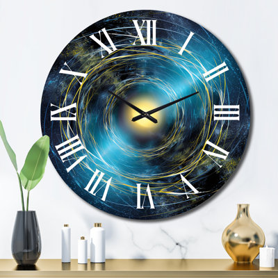 Horloge murale en métal