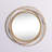 Metal Round Wall Mirror with Overlapping Circles-1134296537