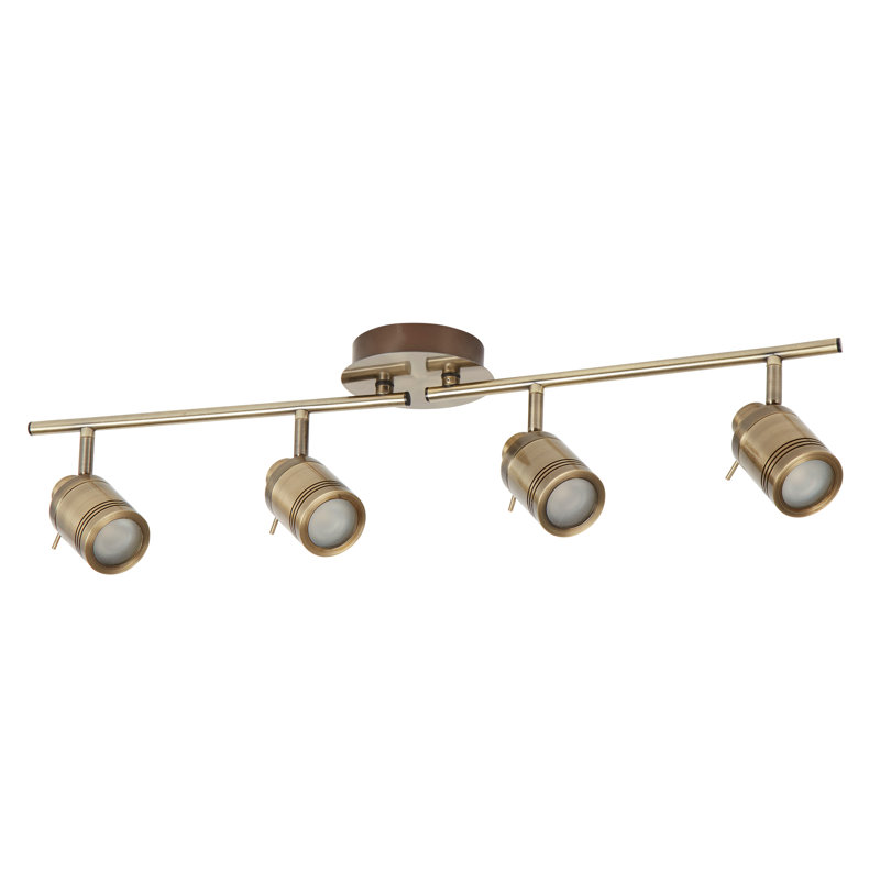 Alasdair 79cm 4 -Light Track Kit, Antique Brass
