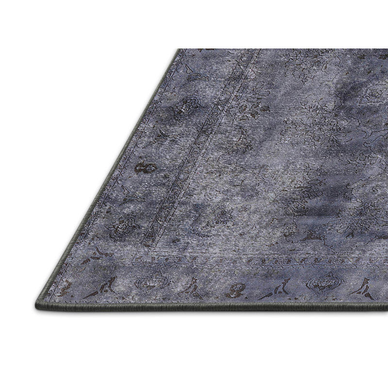 Tapis oriental gris / ivoire Ikeda, Rectangle 2 pi x 4 pi