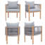 Ensemble de 2 chaises de salle à manger en corde tissée avec cadre amovible en fer à transfert de chaleur avec coussin amovible pour terrasse-323846974-326653875