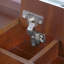 Meuble-lavabo 3 en 1 avec miroir rabattable, éclairage DEL, longueur réglable et grands tiroirs - Coiffeuse multifonctionnelle élégante pour la maison-1248952959