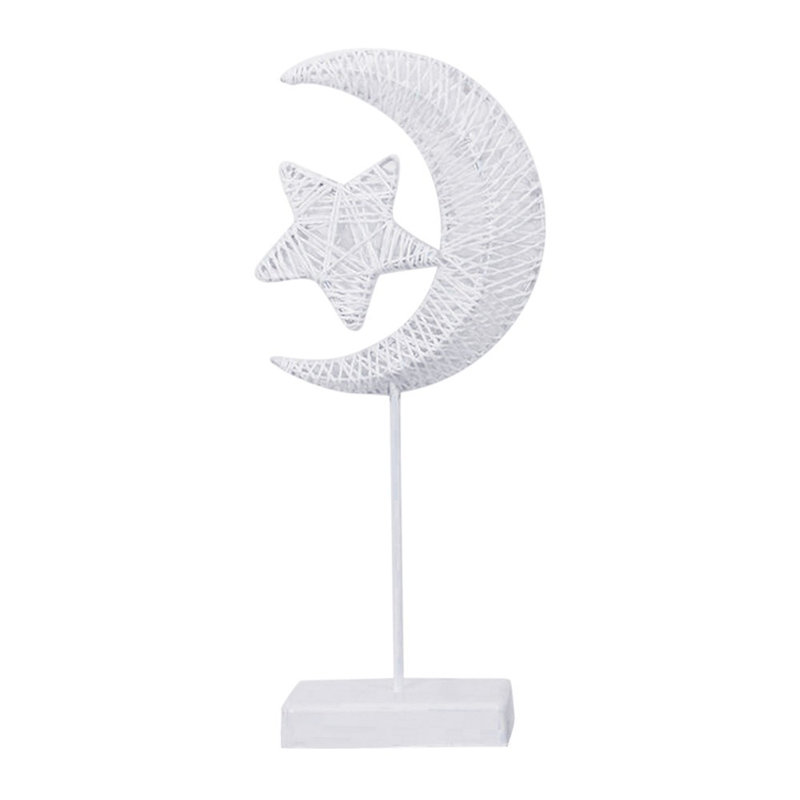 Lampe de table à DEL décorative Lampe de table diy en rotin étoile nuit