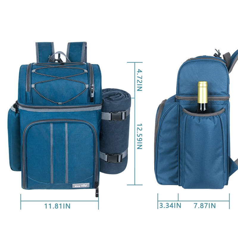 Fleur De Lis Living Backpack Cooler in Blue