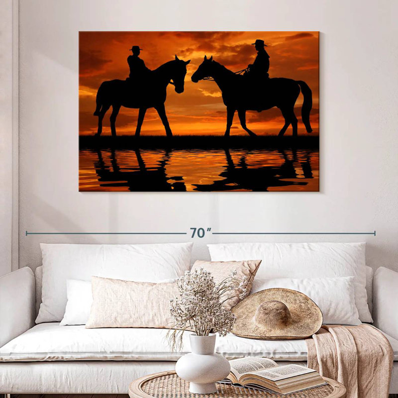 Lelar Cowboy Duo, 32" H x 48" W
