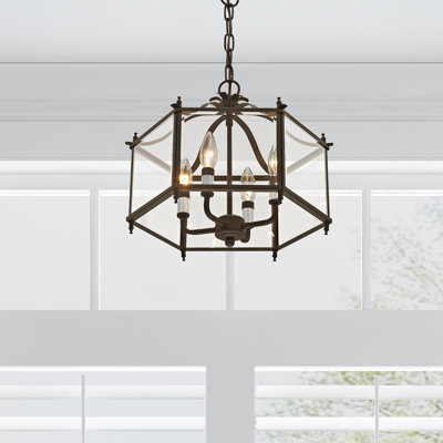 Lustre géométrique à 4 lumières Amores