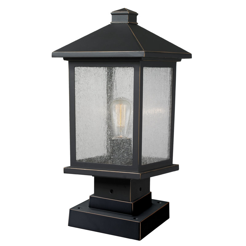Lovette Beveled Pier Mount Light, 16.79" H x 8" W x 8" D
