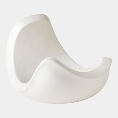 Bol décoratif Curl - blanc mat H 10 po x l 12 po x P 15 po
