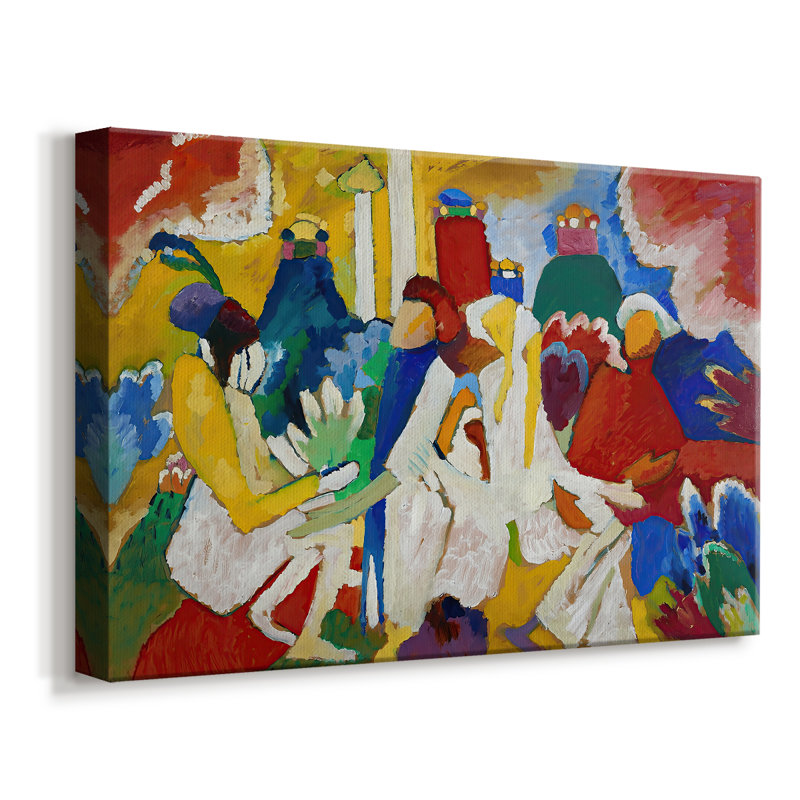 Improvisation 6 (African)-Wassily Kandinsky-Gallery Wrapped Canvas-1909, 12 x 18