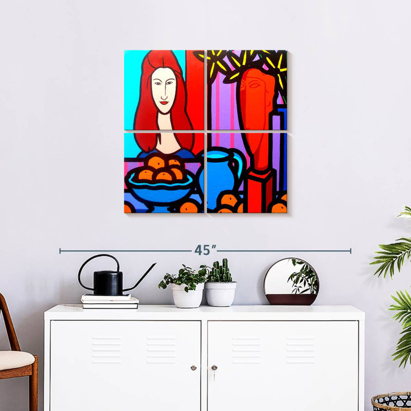 Leisha Hommage à Modigliani I, H 26 po x l 26 po