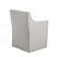 Slipcover Dining Arm Chair With Casters