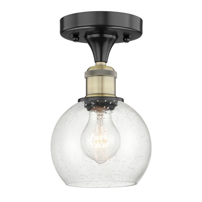 Daris Glass Semi Flush Mount