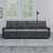 91" Convertible Sofa Couch with Pull Out Couch Bed-961005326