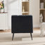 Fauteuil d'appoint rembourré capitonné sans accoudoirs-310130809