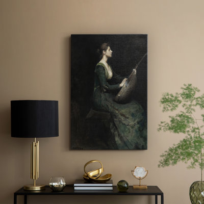 Vintage Portrait Print XXV -Gallery Wrapped Cavas